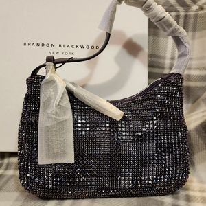 Brandon Blackwood Crystal Tanzanite Shoulder Bag